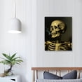 thumbnail image 3 of ONETECH Van Gogh Canvas Wall Art Skull of a Skeleton with Burning Cigarette Paintings for Wall Decorations Van Gogh Canvas Prints Pictures Artwork Ready to Hang, 3 of 4