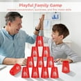 thumbnail image 5 of Tutuviw 12Pcs Cup Stacking Game Sports Stacking Cups Quick Speed Training Game Classic Plastic Stacking Cups for Adults (Red), 5 of 6
