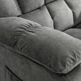 thumbnail image 6 of HYSpacerX Power Lift Recliner Chair with Massage, Heat, Lay Flat Assist Recliner with Side Pocket for Living Room, Grey, 6 of 8