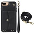 thumbnail image 3 of Crossbody PU Leather Wallet Case For IPhone 14 13 12 Mini 11 Pro X XS Max XR 8 7 SE 2020 2022 Card Slots Magnetic Lanyard Phone Cover, 3 of 5