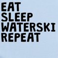 thumbnail image 2 of CafePress - Eat Sleep Waterski Repeat Body Suit - Baby Light Bodysuit, Size Newborn - 24 Months, 2 of 4