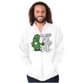 thumbnail image 5 of Big Dill Pickle Confidence Humor Zip Up Hoodie Men's Women's Brisco Brands S, 5 of 6
