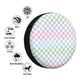 thumbnail image 4 of Vsdgher Colorful Checkerboard for Spare Tire Cover, Tire Wheel Protector Wheel Cover Fit for Truck,Trailer,RV,SUV,Camper and Most Vehicle-15 inch, 4 of 6