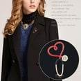 thumbnail image 4 of GKNET Brooches Pins Enamel Stethoscope Heartbeat Shape Brooch Gift for Doctor Nurse_yi-L, 4 of 8