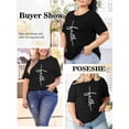 thumbnail image 5 of XCHQRTI Faith 4th of July Shirt Plus Size Women Graphic Tees Summer Short Sleeve Tops, 5 of 10