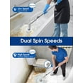thumbnail image 6 of Electric Spin Scrubber with 4 Replaceable Brush Heads, 300/350RPM, Waterproof Rechargable Cordless Spin Scrubber, Adjustable Handle on Angle & Length, Power Cleaning Brush for Bathroom Floor Tile, 6 of 12