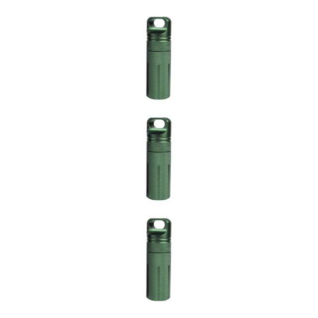 Wosthever Cajas de almacenamiento de pastillas para el hogar Pastillero de aleación de aluminio Contenedor organizador de transporte de tabletas Type1 NO1
