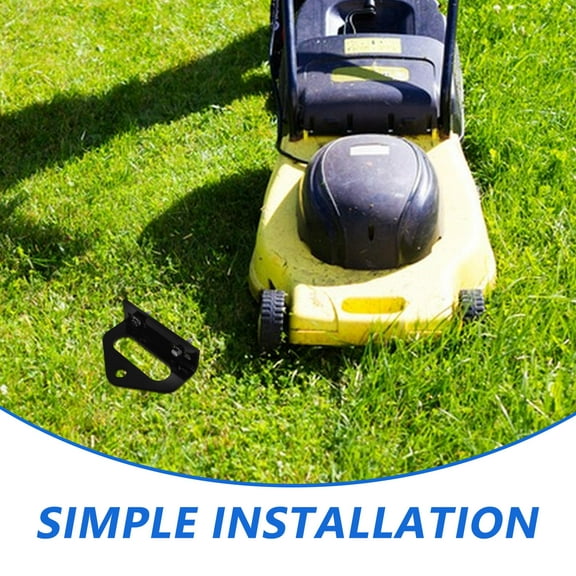 DEEPCRAFF Lawn Mower Hitch Attachment Plate Mower Trailer Hitch Metal Black 1 Set Outdoor