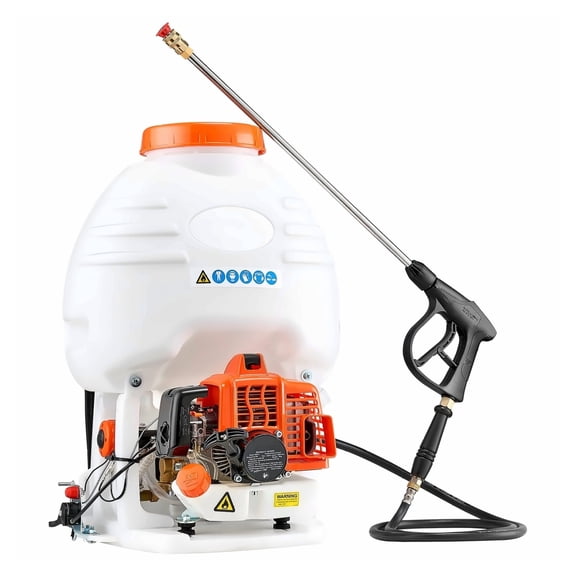 Gas Powered Backpack Sprayer, 26.5CC 2-Stroke Engine, 5 Gallon Capacity, 24 Inch Wand, Garden & Lawn Spraying Machine for Agriculture & Pest Control