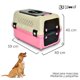 thumbnail image 2 of Transportadora de Viaje KE WOOW Big Sur para Perro Gato Conejo Grande Color Rosa, 2 of 2