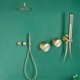 thumbnail image 5 of Simple black brass shower system with wall mounted design Two handles Dual control for Hot & Cold 2-function hidden bathroom Tap My Lux Decor Round, 5 of 12