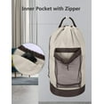 thumbnail image 4 of Dalykate - Mochila para la colada, mochila para la colada con correas y bolsa de malla, mochila de nailon duradero, bolsa para la ropa con cierre de cordón para la universidad, viajes, lavandería, apartamento Ormromra YZY871-3, 4 of 7