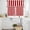 Red, variant on Pink Striped Kitchen Curtains, Modern Farmhouse Pink White Stripes Kitchen Curtains and Valances Set of 3, Light Filtering Tailored Tier Curtain 24 Inch Length Drapes for Cafe Sink Bedroom