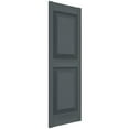 thumbnail image 3 of Ekena Millwork 14 3/4"W x 56"H Lifetime Vinyl, TailorMade Two Equal Panels, Raised Panel Shutters, w/Shutter-Loks (Per Pair), Storm Cloud, 3 of 13