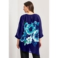 thumbnail image 2 of Avenue Women's Plus Size Printed Asymmetric Blouse, 2 of 2