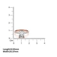 thumbnail image 4 of Auory Emerald Cut Engagement Ring 2.67 Carat Moissanite 18K Rose Gold Plated Silver Prong Setting Solitaire Promise Ring for Women, 4 of 9