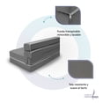 thumbnail image 5 of Funda Extra Sofá Cama Cozy queen size gris, 5 of 5