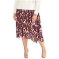 thumbnail image 1 of Rachel Roy Womens Floral Print A-line Skirt, purple, Plus Size, 0X, 1 of 1