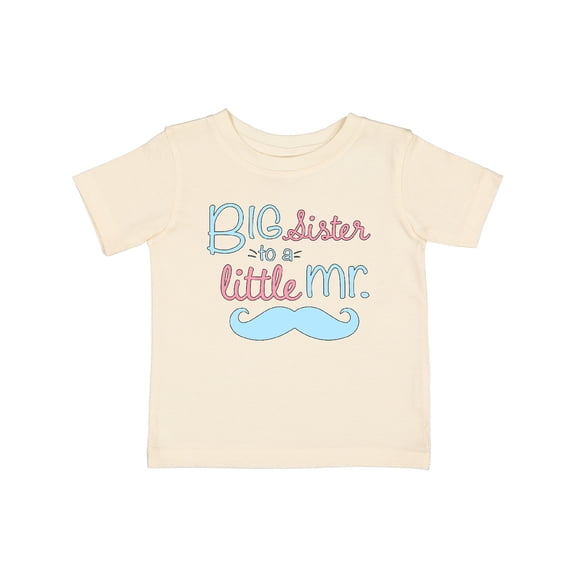 Inktastic Big Sister to a Little Mr Girls Baby T-Shirt