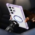 thumbnail image 3 of Transparent Magsafe Case For Samsung Galaxy S24 Ultra, Soft TPU Four Corners Anti-drop Shockproof Protective Cover, 3 of 4
