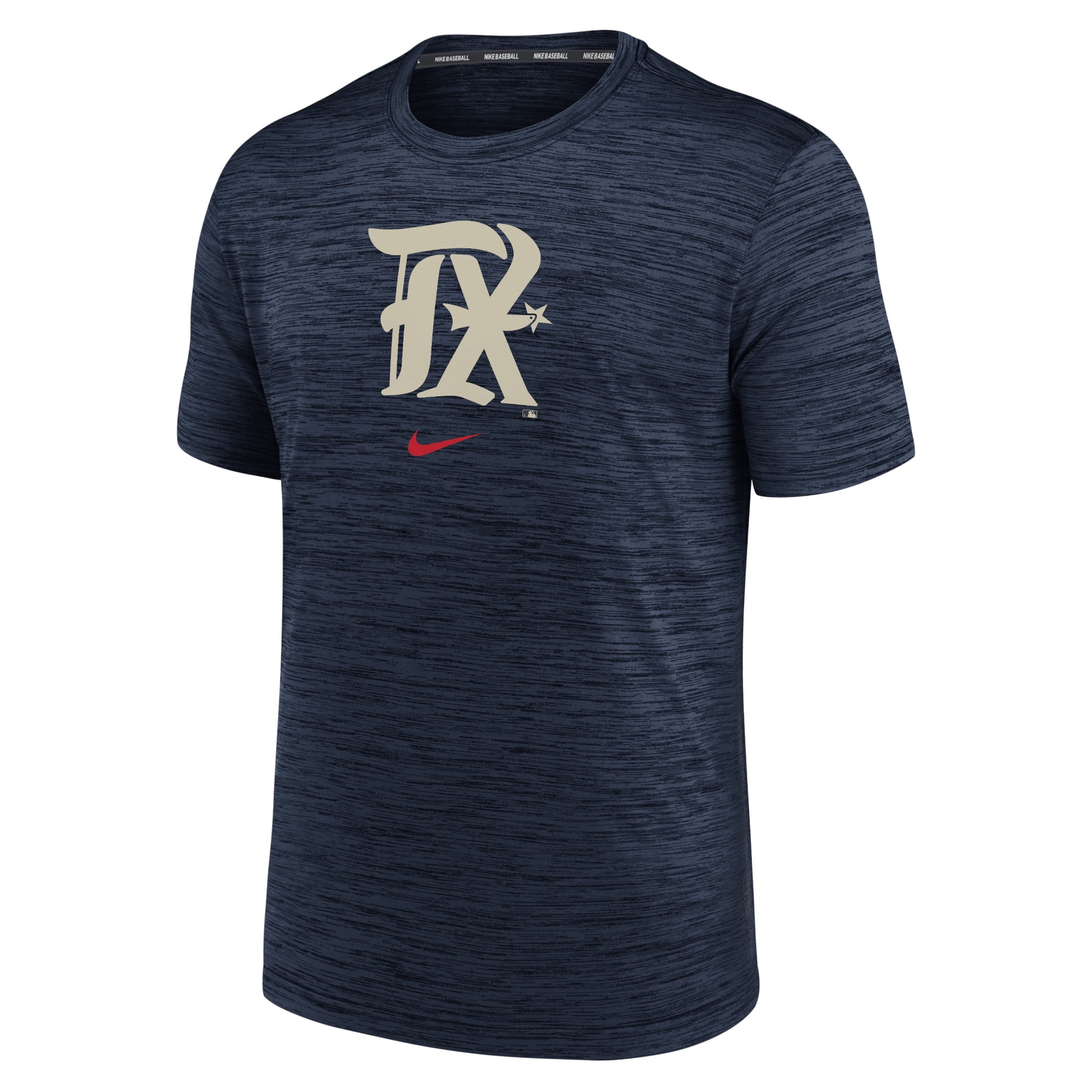 Women's Nike Navy Texas Rangers 2023 City Connect Velocity Practice  Performance V-Neck T-Shirt