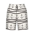 thumbnail image 6 of KLL Anchors and Ropes Men's Casual Summer Beach Shorts Hawaiian Shorts with Pockets-XX-Large, 6 of 6