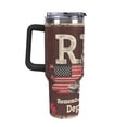 thumbnail image 3 of Remember Everyone Deployed RED Tumbler with Handle and Straw 40 oz Stainless Steel Leakproof Travel Coffee Mug Car Cup Vacuum Water Bottle 40oz, 3 of 8