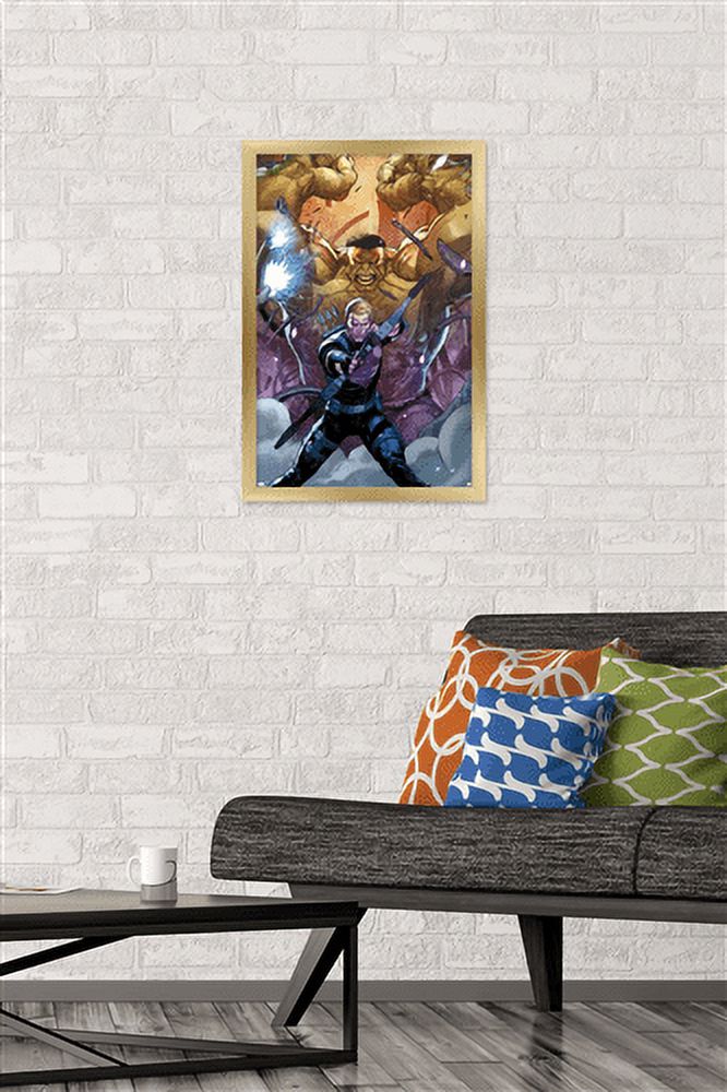 Marvel Comics - Hawkeye and Hulk - Secret Empire #6 Wall Poster, 14.725" x 22.375", Framed
