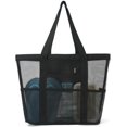 thumbnail image 1 of Large Mesh Beach Bag, Swim Bag with Breathable Design, Multi-Purpose Tote for Travel/Shopping/Gym, 16.3 Inch Oversized Carryall, 1 of 4