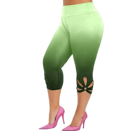 nsendm Female Pants Adult Sexy Workout Clothes for Women Comfortable  Leggings for Women Plus Size Lace Trim Leggings Jeggings High Work(Green, XL)  