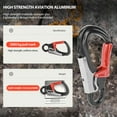 thumbnail image 3 of Climbing Carabiner, 35KN D Shape Locking Clip with 7075 Aluminum for Rock Climbing, Rappelling and Rescue Operations, 3 of 7