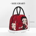 thumbnail image 2 of Betty Boop Lunch Bag For Women Men, Cartoon Lunch Box, Large Capacity Reusable Tote Bags For Work Picnic Travel, 2 of 3