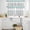 Gray Turquoise, variant on Purple Grey Kitchen Curtains Sets for Windows 24 Inch Length, Chic Garden Floral Stripe Aesthetic Flower Rod Pocket Window Treatments Tier Curtains and Valances Set for Bedroom/Bathroom