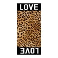 thumbnail image 1 of Toalla de playa de microfibra con estampado de leopardo Toalla de baño Manta de playa a prueba de arena Toalla multiusos de viaje 75 x 150 cm, 1 of 3