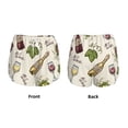 thumbnail image 3 of Balery Grapes Bbottles Wine Pantalones cortos deportivos para mujer con forro y dos bolsillos, elásticos, para entrenamiento, gimnasio, yoga-X-Large, 3 of 7