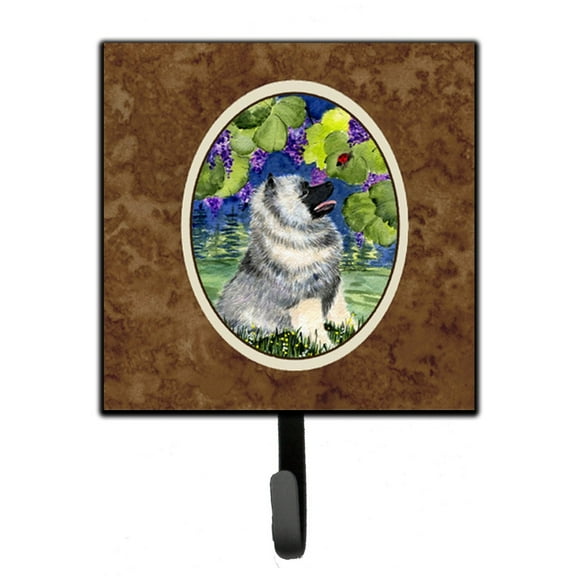 Carolines Treasures SS8249SH4 Keeshond Leash Holder or Key Hook, Small, Multicolor