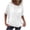 White, variant on Womens Pure Linen Short Sleeve Blouses Basic Summer Casual Tops