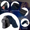 thumbnail image 3 of Cubierta de casco de soldadura Uxcell FR de algodón, accesorios de capucha de soldadura con sello de ajuste a presión, azul oscuro, 3 of 6