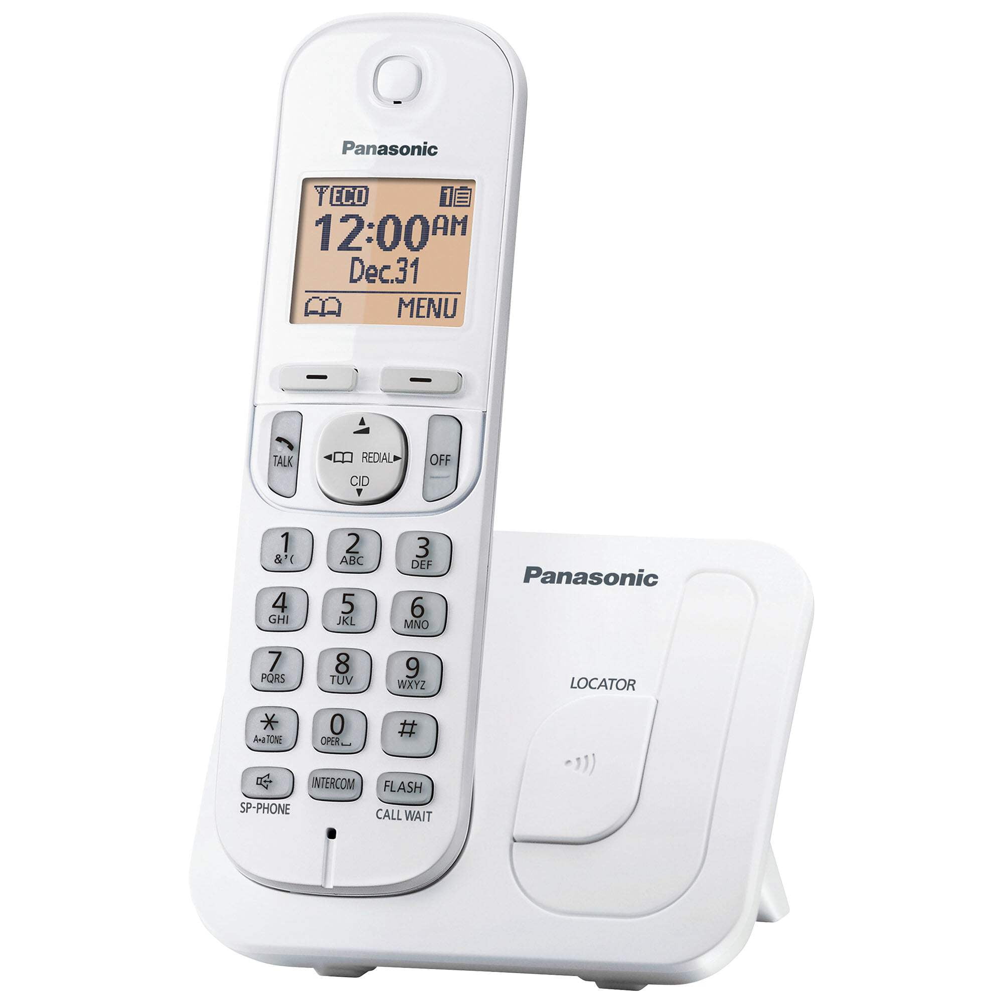 Cordless Phone, 1.6" Backlit Display, Call Block - KX-TGC20x Series