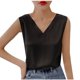 thumbnail image 2 of Puntoco Camisetas sin mangas ajustadas para mujer Camiseta sin mangas redonda con cuello en V sólido informal y de moda de verano para mujer, 2 of 4