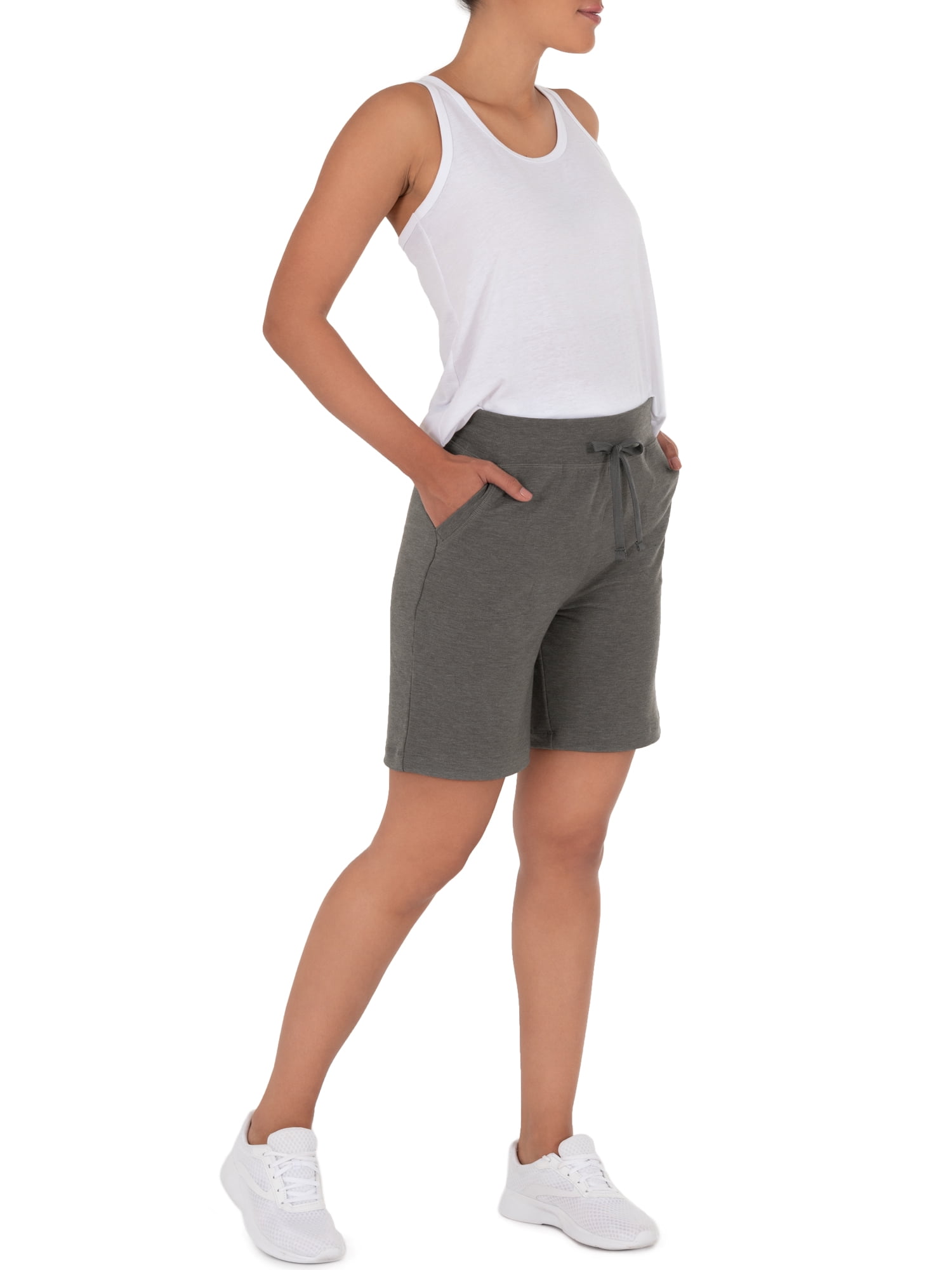 Athletic Works Women's French Terry Athleisure 7" Drawstring Short