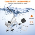 thumbnail image 6 of VEVOR Commercial Vegetable Slicer, 1/2 inch Fruit Slicer, Stainless Steel and Aluminum Alloy Vegetable Cutter Slicer Machine, Manual Slicer with Non-slip Feet, for Radishes, Onions, Potatoes, 6 of 9
