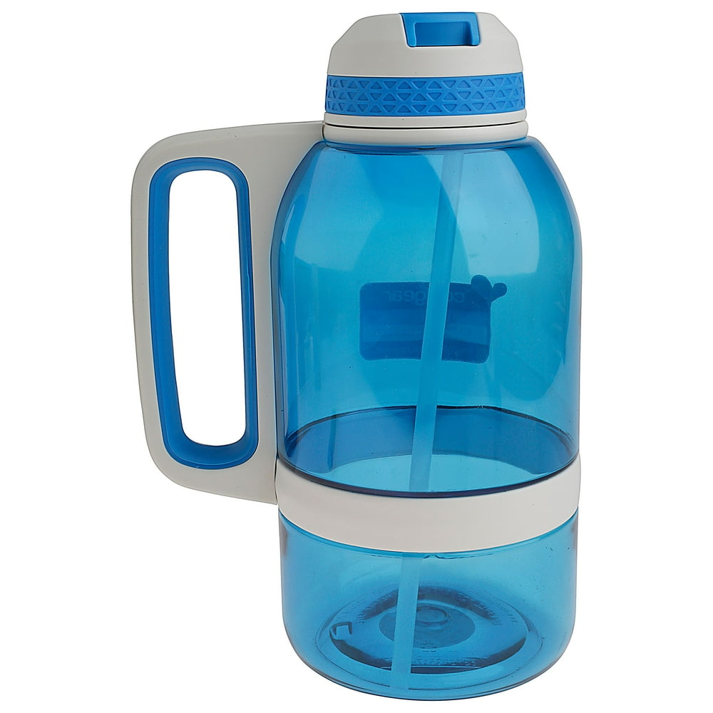 Coolgear Sip Back and Relax 64 ounce Water Bottle, Blue
