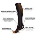thumbnail image 3 of Copper Compression Socks - Knee High for Running, Athtletics, Travel - 6 Pair, 3 of 7