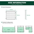 thumbnail image 6 of Dog Playpen Designed for Puppies/Small Dogs, Expandable Dog Pen for Indoor/Outdoor Use, 20 inch 8 Panels, 6 of 6