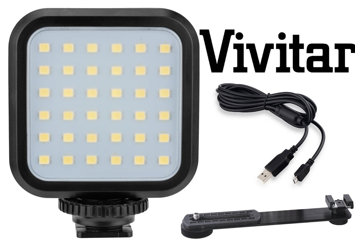 Video LED Light With 2 Battery /& Charger for Sony NEX-VG30H NEX-VG900 HDR-TD20