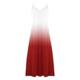 thumbnail image 4 of V Cuello Vestidos de Verano para las Mujeres 2025 Impresión sin Mangas Cuello Redondo Vestido Casual, Imitación Algodón Tirar Marco, 4 of 6