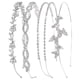 thumbnail image 1 of 4pcs Silver Rhinestone Headband Flower Bridal Girl Wedding Headband Crystal, 1 of 5