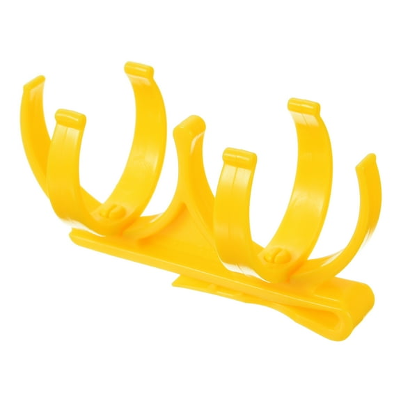 Uxcell Plastic Golf Ball Holder Foldable Rotatable Holding 2 Balls Golf Clip, Yellow