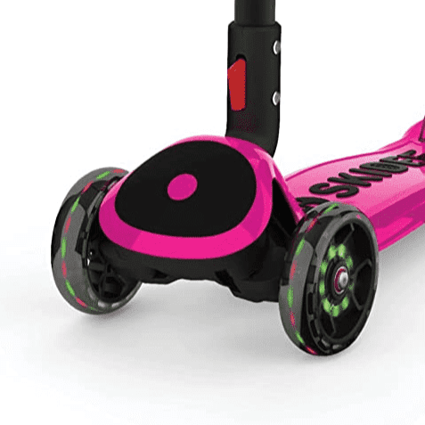 ZIFFY 3-Wheel Light-Up Kids Scooter, 4 Adjustable Height